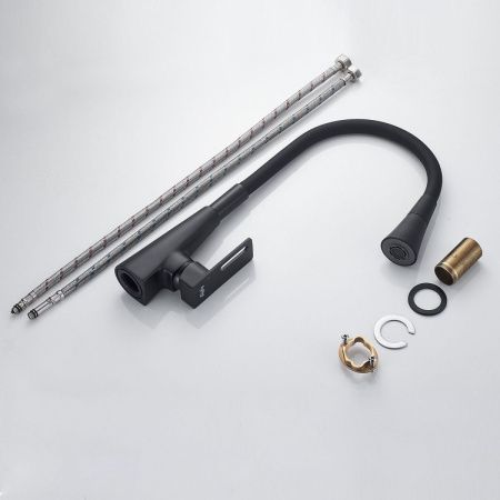 Смеситель для кухни Raffine F313H-3 на мойку черный