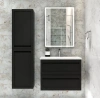 Зеркало-шкаф Art&Max TECHNO AM-Tec-600-800-1D-DS-F-Nero 60х80 подвесной цвет черный