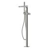 Смеситель для ванны и душа Wasserkraft Tauber 6400 6421 напольный никель
