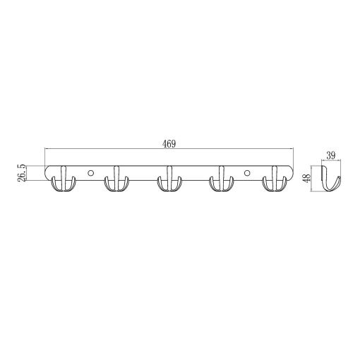 Крючок Savol S-002255 - фото 3