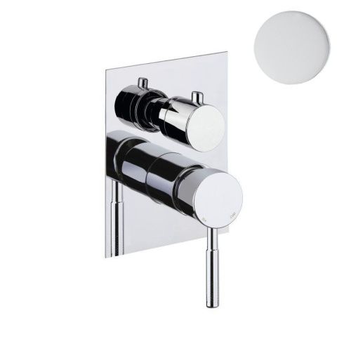 Смеситель для ванны и душа Webert Rimini RI880601740 настенный белый - фото 2