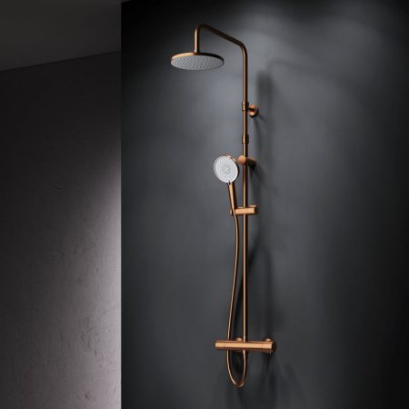Душевая стойка Am.Pm X-Joy F0785A444 настенная цвет розовое золото