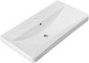Раковина керамическая Aquanet Ирис 00323883 90х50 полувстраиваемая цвет белый 1 отверстие под смеситель