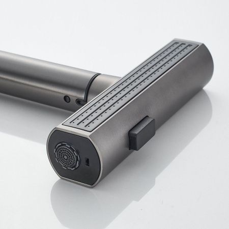 Смеситель для кухни Shevanik S263T на мойку оружейная сталь