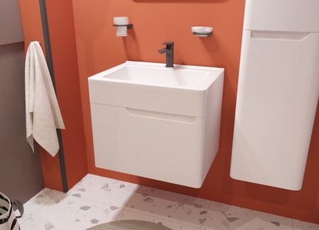 Тумба с раковиной Эстет Kare Luxe ФР-00007077 60х50 подвесная цвет белый