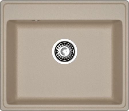 Кухонная мойка Granfest Vertex V-580 песочный 58х50 цвет бежевый поверхность матовая