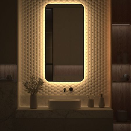 Зеркало с подсветкой Defesto AURA DF 2978S 60х120 подвесное