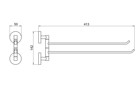 Полотенцедержатель Aquatek Бетта AQ4613BGM
