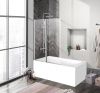 Душевая шторка на ванну BelBagno UNO UNO-V-2-120/150-C-Cr 120х150 стекло прозрачное профиль хром ориентация универсальная