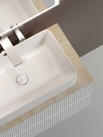 Тумба под раковину Sancos SNOB T SNT100W 100х40 подвесная цвет белый