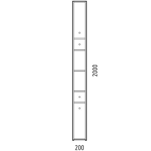 Шкаф-пенал Corozo Энри SD-00000582 20х200 напольный цвет белый - фото 5