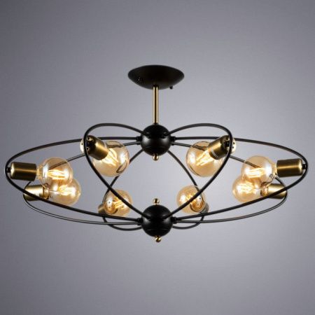 Люстра на штанге Arte Lamp Glasgow (Гласгов) A1963PL-8BK