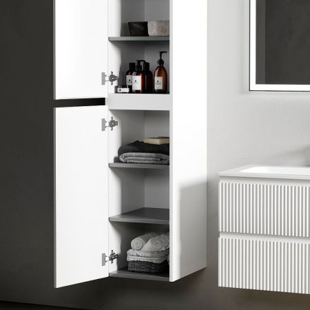 Шкаф-пенал Sancos SNOB R PSNR35W 40х170 подвесной цвет белый