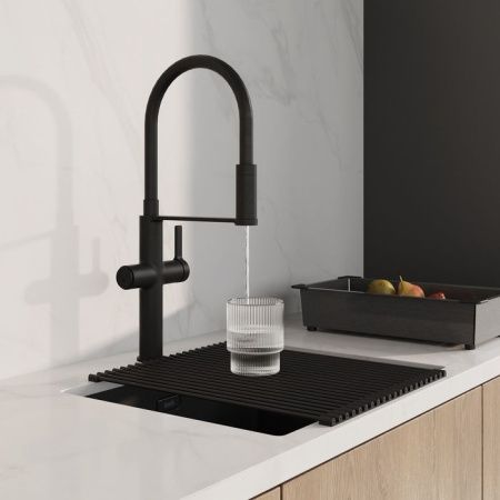 Смеситель для кухни IDDIS Ikon IKNBLFFi05 на столешницу черный