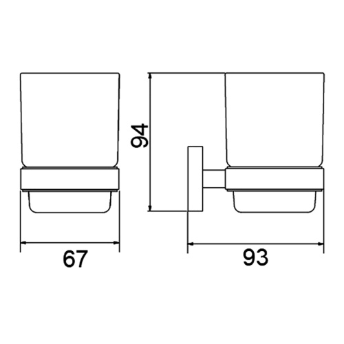 Стакан для зубных щеток Timo Selene 12033/03 - фото 2