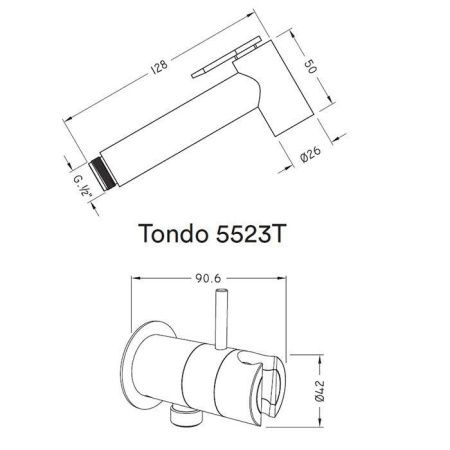 Гигиенический душ Nicolazzi Island 5523TCR хром