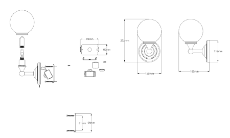Бра Elstead Lighting Austen (Аустен) BATH/AUSTEN4 PB
