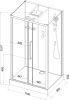 Душевая кабина Acquazzone Bogema 110 110х80 прямоугольная с крышей ориентация универсальная