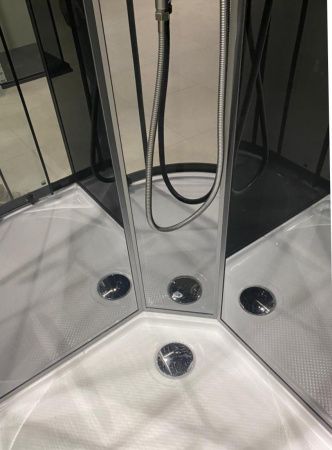 Душевая кабина Timo Premium ILMA902RB-roof-902R-T-STILMA-T-CH/C 120х80 асимметричная без крыши ориентация правая