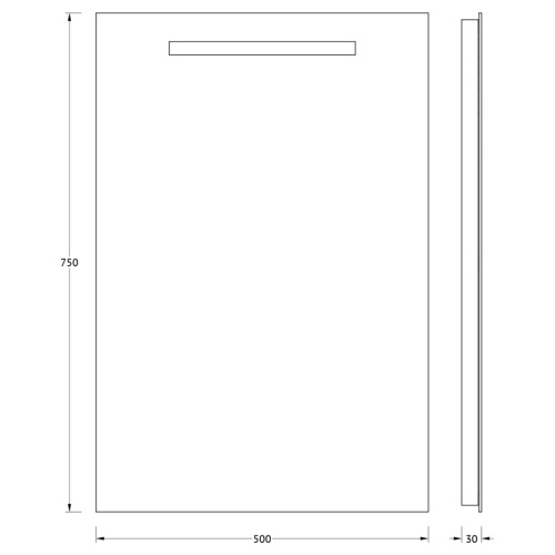Зеркало со встроенным LED-светильником Evoform Ledline BY 2101 50х75 - фото 2