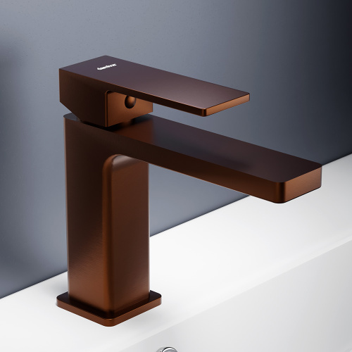 Смеситель Damixa Gala 530210500 на раковину/на столешницу розовое золото - фото 4