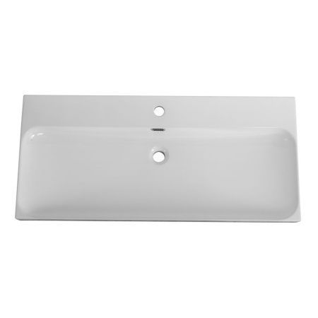 Раковина керамическая BelBagno Marino-Cer BB-8078-100 100х50 накладная цвет белый 1 отверстие под смеситель