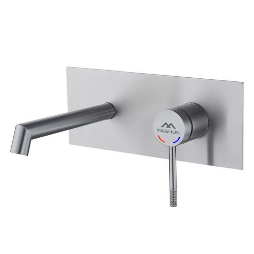 Смеситель для раковины Fashun A51033 встраиваемый в стену сатин - фото 2