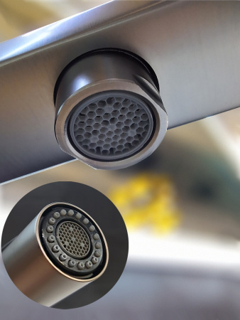 Смеситель для кухни AltroBagno Flusso AltroBagnoFlusso050203GM на мойку оружейная сталь