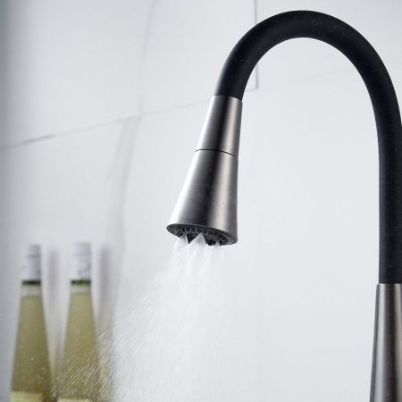 Смеситель для кухни Rose R213T на мойку оружейная сталь