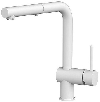 Смеситель для кухни Paffoni Light LIG285BO-MET на мойку белый без термостата