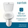 Унитаз-компакт напольный с бачком Santek Бриз 1WH202569 белый с сиденьем каскадный смыв