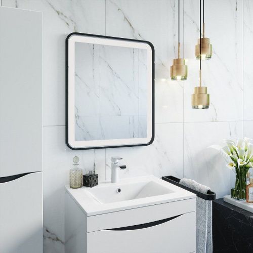 Зеркало с подсветкой IDDIS Cloud CLO6000i98 60х70 цвет черный - фото 2