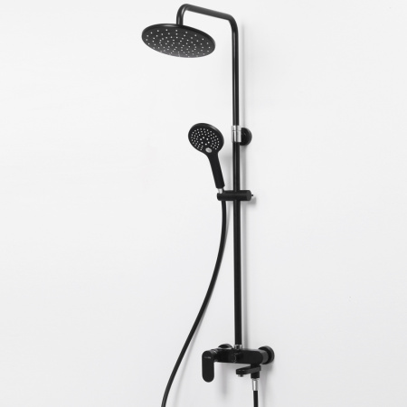 Душевая стойка WasserKRAFT Elbe 7400 A17401 настенная цвет черный