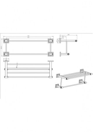 Полотенцедержатель CeramaLux Gamma 12310
