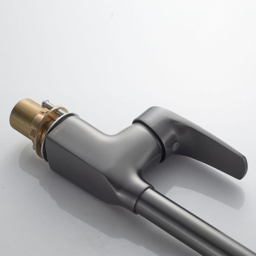 Смеситель для кухни Shevanik S5053T на мойку оружейная сталь - фото 5