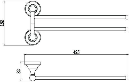 Полотенцедержатель Savol S-06802A - фото 2