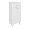Шкаф-пенал RUNO ЭКОНОМ 00000000118 40х32х87 напольный цвет белый