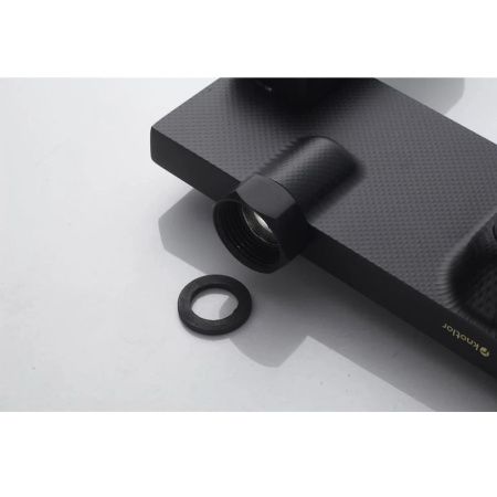 Душевая стойка Knotlor KN-72/BL настенная цвет черный