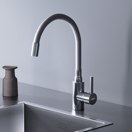 Смеситель для кухни Dorff Logic D3007633 на мойку белый