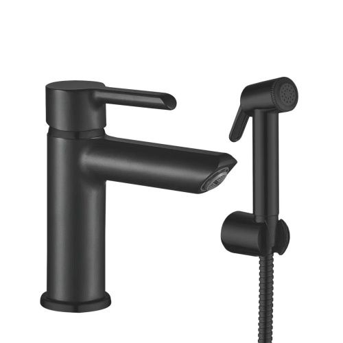 Смеситель Shevanik S6071H на раковину черный - фото 2