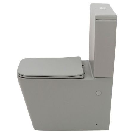 Унитаз напольный с бачком Melana MLN-310306MG серый с сиденьем микролифт безободковый смыв торнадо