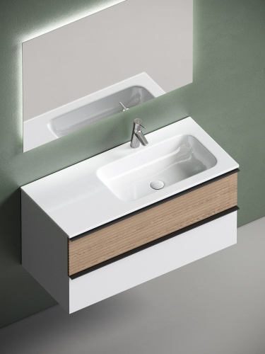 Тумба под раковину Sancos DELTA DL100RW 99,5х44,5х50 настенная - фото 5