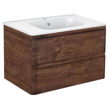 Тумба под раковину Vincea Vico VMC-2V800RW 80х50 подвесная цвет коричневый