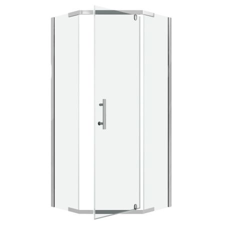 Душевой уголок Niagara Eco NG-1009-14D 90х90 стекло прозрачное профиль хром без поддона