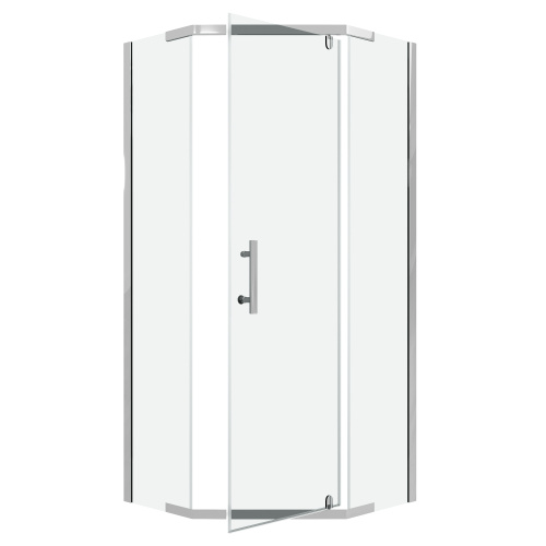 Душевой уголок Niagara Eco NG-1009-14D 88х88 стекло прозрачное профиль хром глянцевый - фото 2