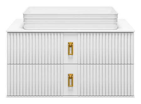 Тумба под раковину Brevita Sevilla SEV-09090-0102Я 90х50 подвесная цвет белый