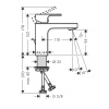 Смеситель Hansgrohe Vernis Shape 71594670 на раковину черный