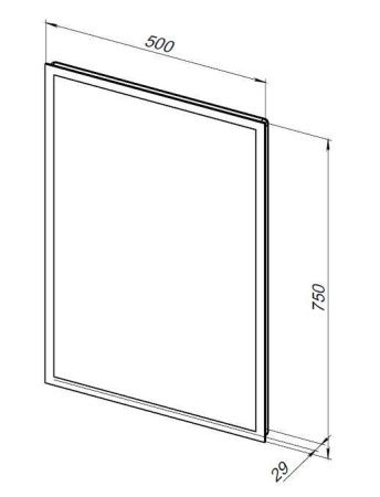 Зеркало с подсветкой Aquanet Оптима 00288962 50х80 подвесное