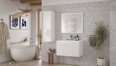 Тумба под раковину Velvex KLAUFS tpKLA.80.1Y-616.216 80х40 подвесная цвет белый