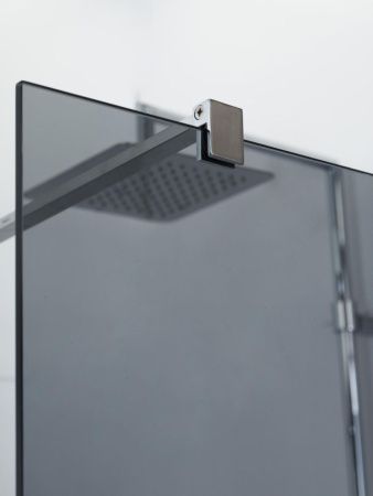 Душевая перегородка Cezares LIBERTA LIBERTA-L-1-120-GR-Cr 120х195 стекло тонированное профиль хром